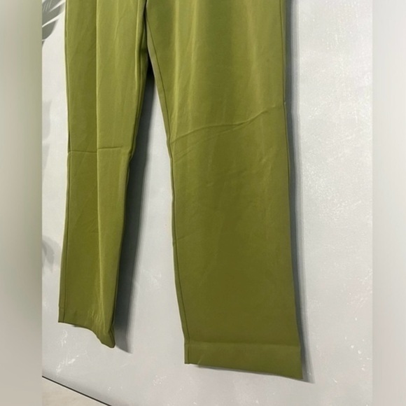 JASON WU | NWOT Green Pleated Waist Belted Pants - Size 12 - Picture 4 of 8